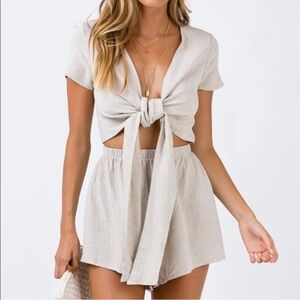Princess Polly Ragnar Tie Front Romper